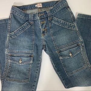 Joie Pocket Coupe Cut Jeans Sz 27